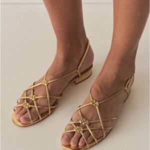 NWT Doen : CORSICA SANDAL -- BRASS SiZE 37